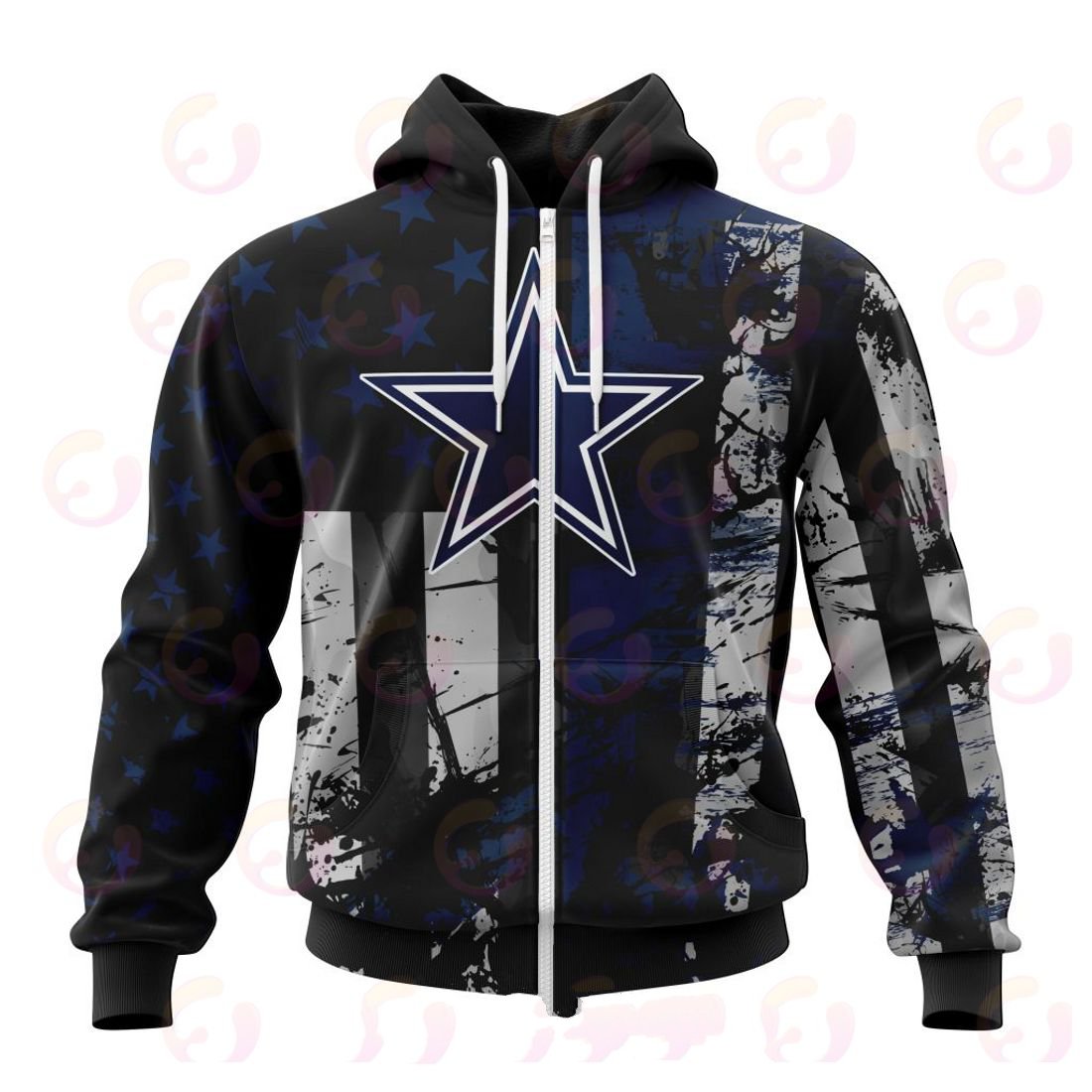DALLAS COWBOYS 3D HOODIE JERSEY FOR AMERICA