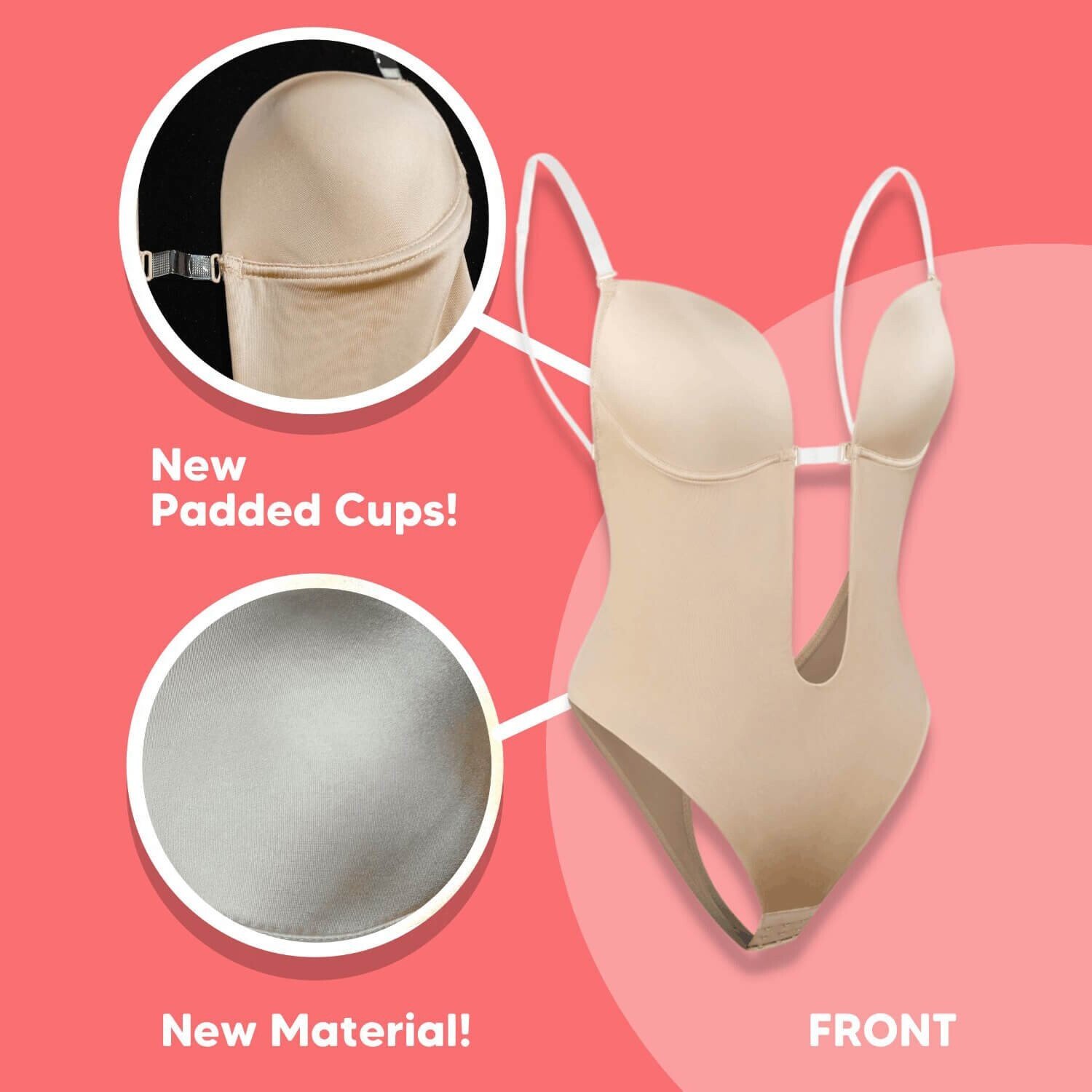 Higolot™ Backless Body Shaper Bra, Women'S Backless Bodysuits