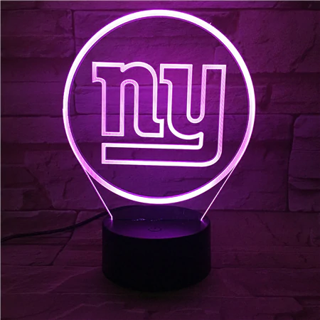 NEW YORK GIANTS 3D LED LIGHT LAMP