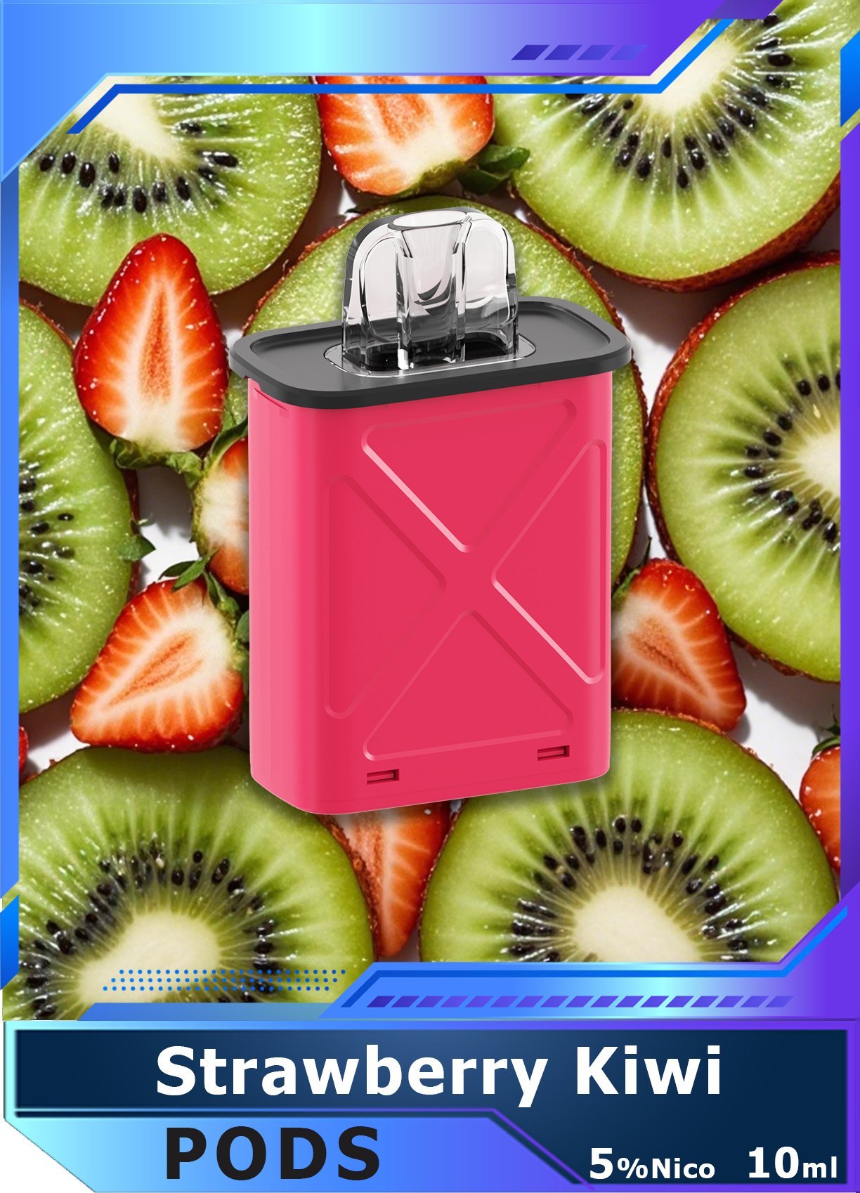 Vapepie Disposable Pod Kit (PC/10000 puffs) - Strawberry Kiwi ✨New POD MOD✨