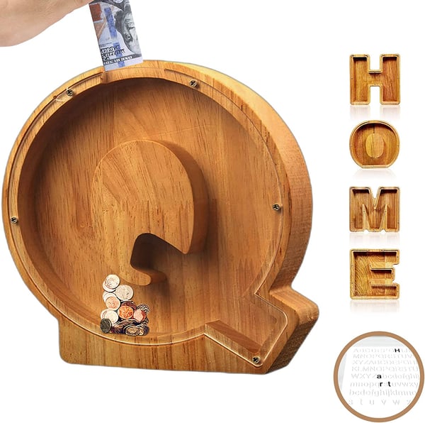🔥Children's Day Specials - Piggy Bank-Wood Gift For Kids- Buy 2 Free Shipping