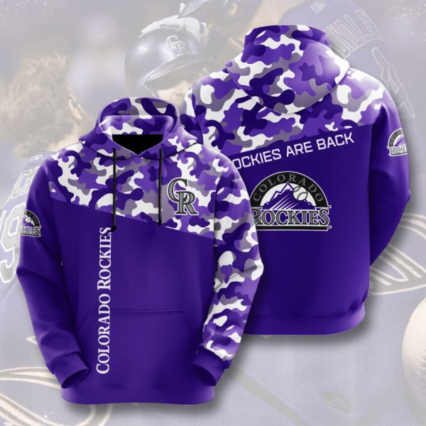 COLORADO ROCKIES 3D HOODIES CR009