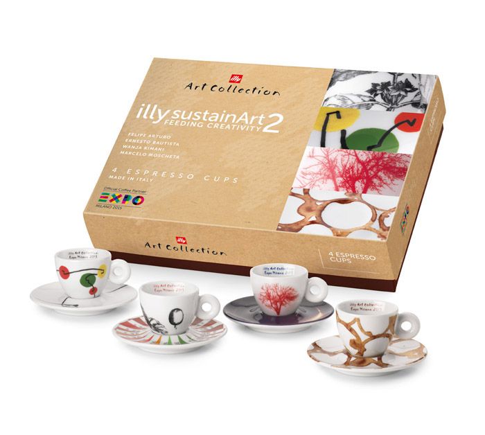 illy Art Collection SustainArt 2 - Set of 4 Espresso Cups