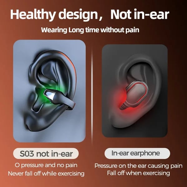 🔥Wireless Ear Clip Bone Conduction Headphones🎧