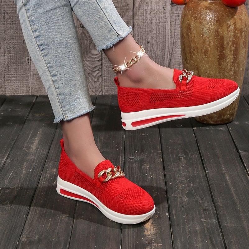 🔥Buy 2 Free Shipping - Women's Woven Breathable Orthopedic Wedge Sneakers