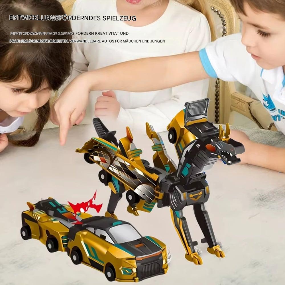 🎁✨ Kollisionsverwandelndes Dinosaurier-Auto-Spielzeug