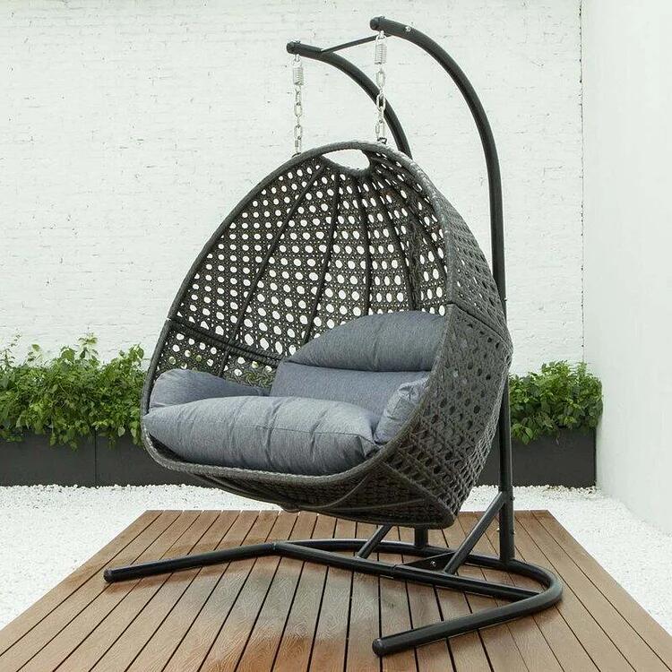Double Swing Chair with Stand