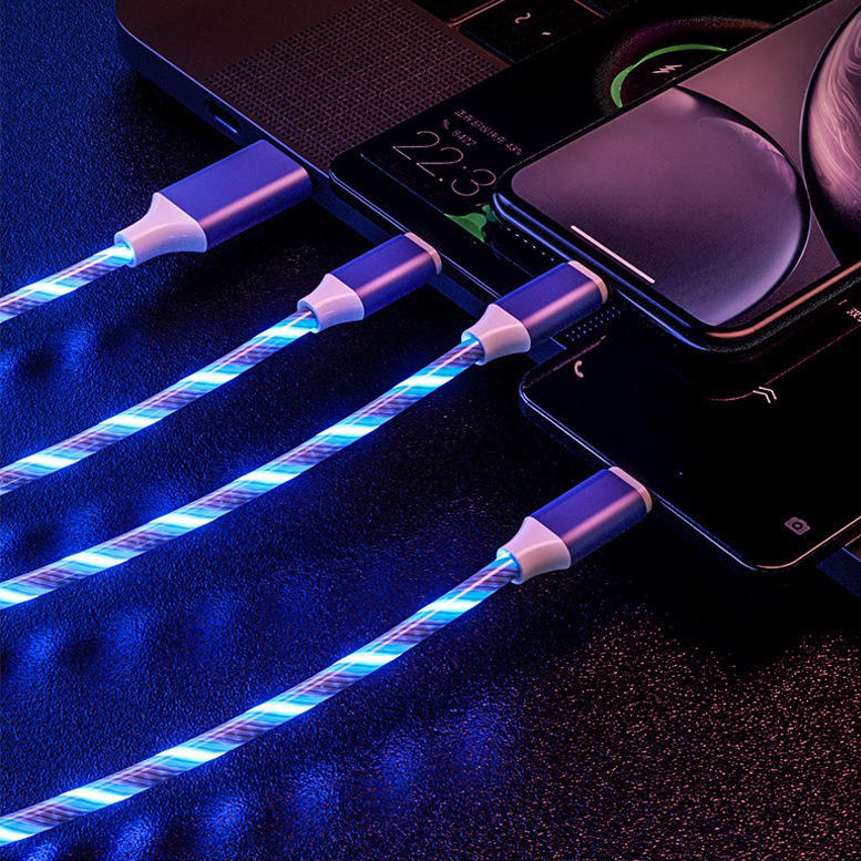 (Sydney)Vapepie-3-in-1 LED Flow Light Charging Cable