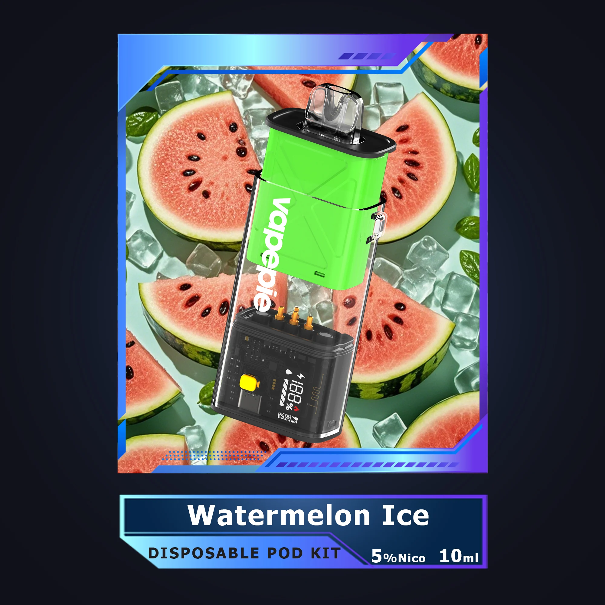 Watermelon Ice-Vapepie Disposable Pod 10000 PUFFS