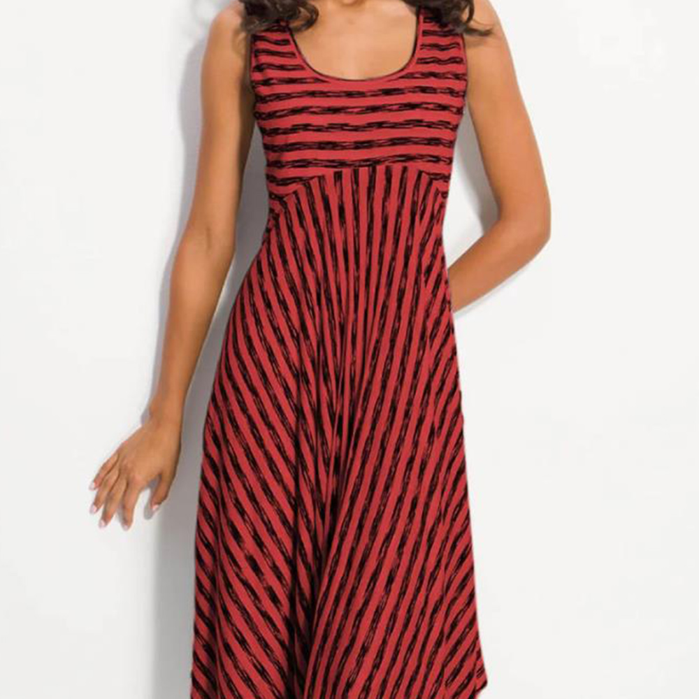 Castillotigo™ Vestido a rayas sin mangas simple nuevo verano