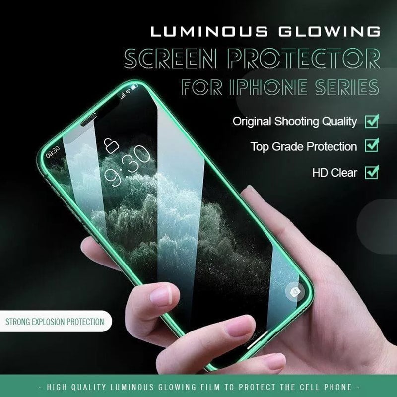 Luminous Glowing Tempered Glass Screen Protector for iPhone