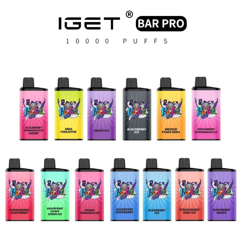 Blackberry Pomegranate Cherry Flavor Vape IGET Bar Pro 10000 Puffs