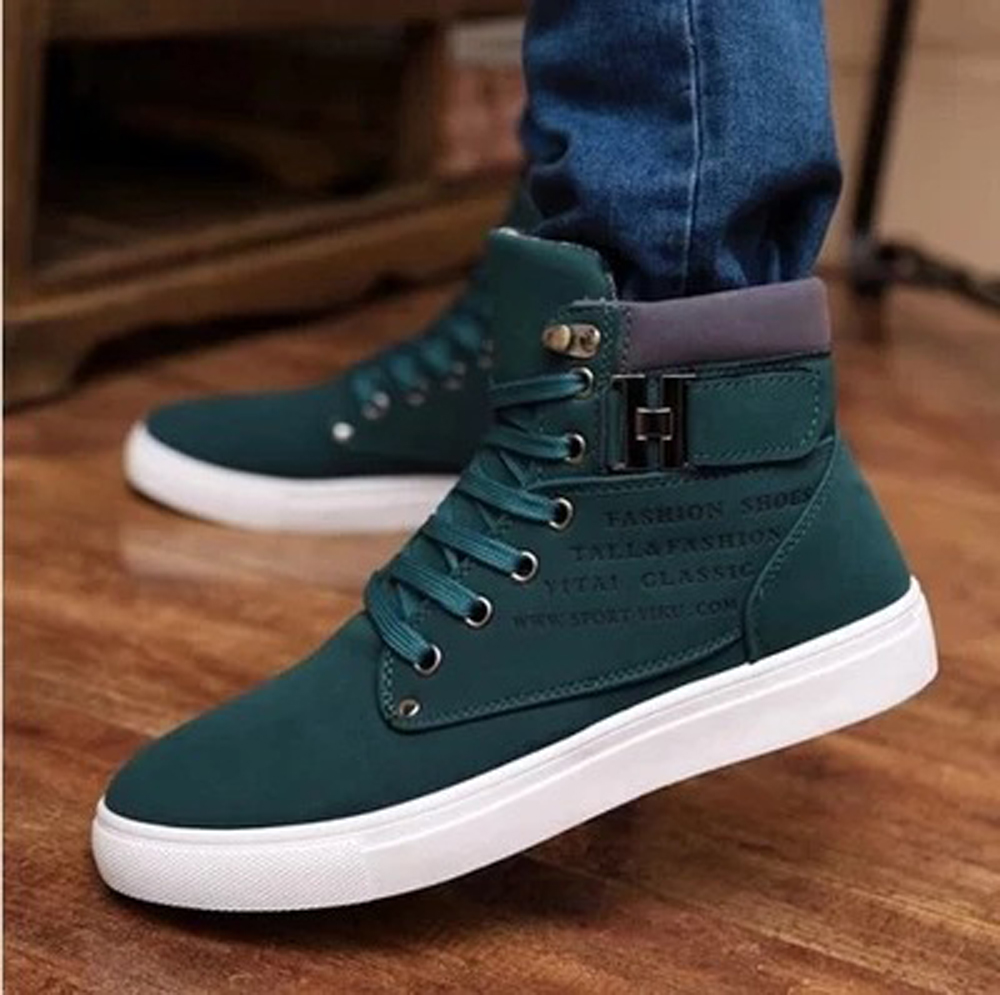 Castillotigo™ Zapatos de hombre de caña alta de estilo británico de otoño e invierno