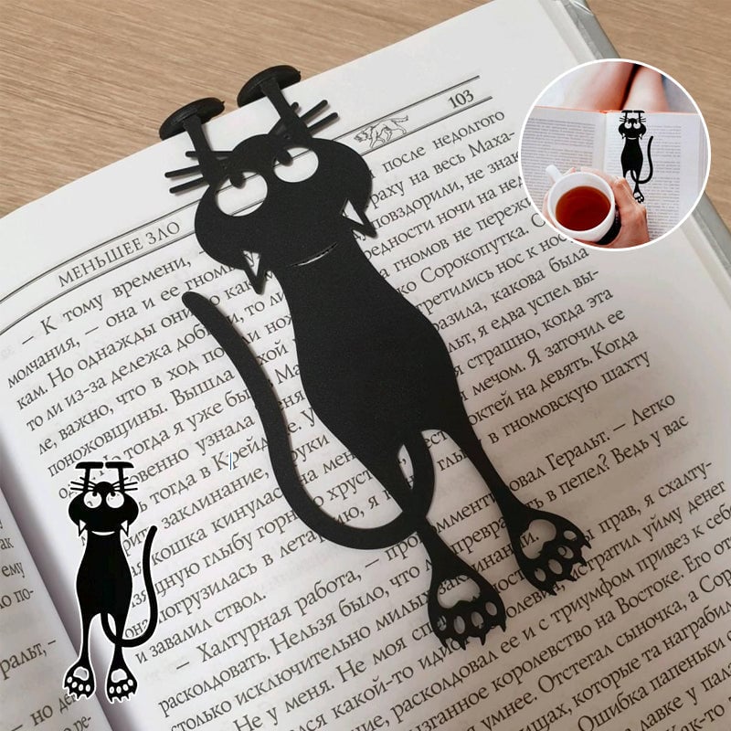 Hot Sale 49% OFF - 😹Curious Cat Bookmark- Locate Reading Progress With Cute Cat Paws🐾