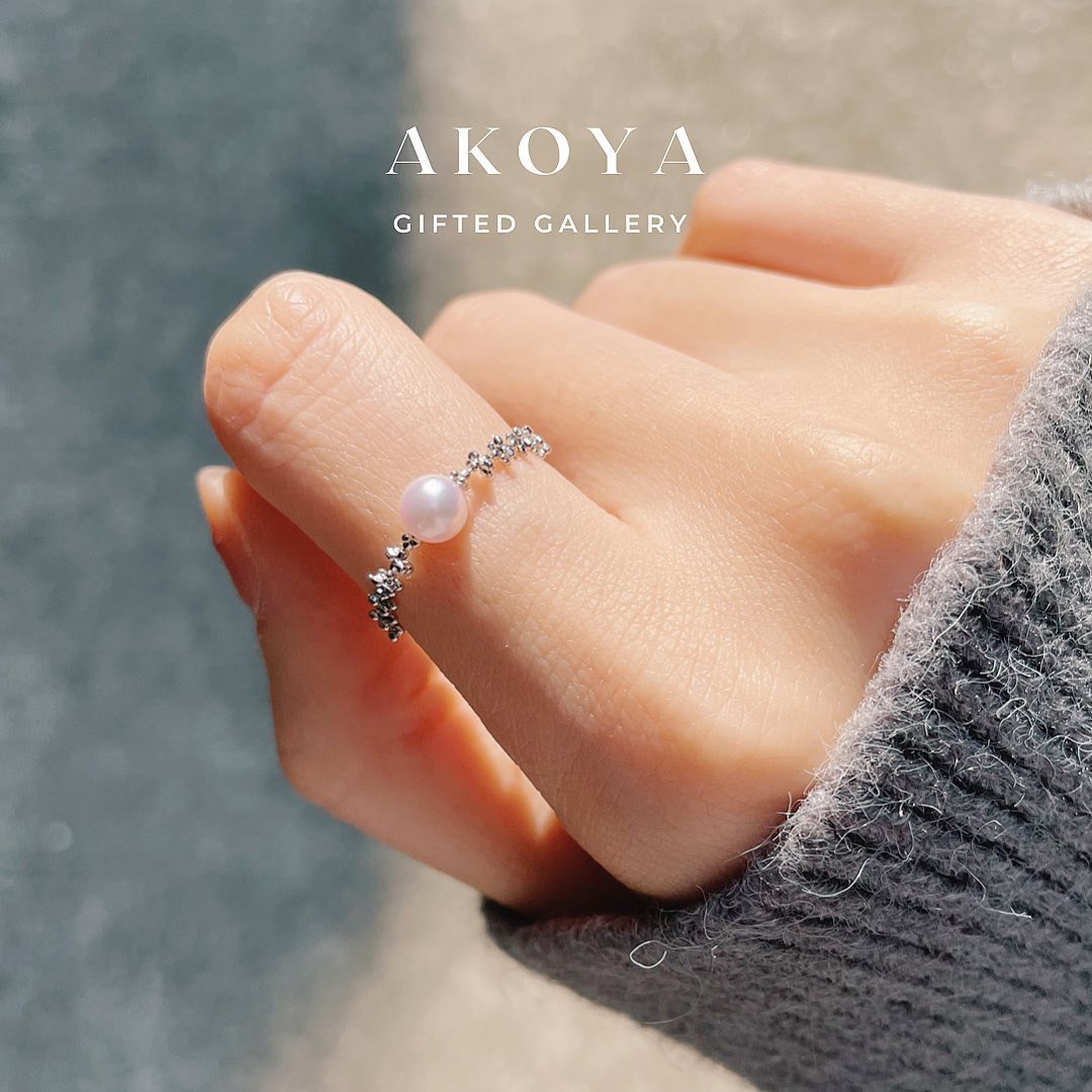 Akoya Lacy Ring by Gifted Gallery