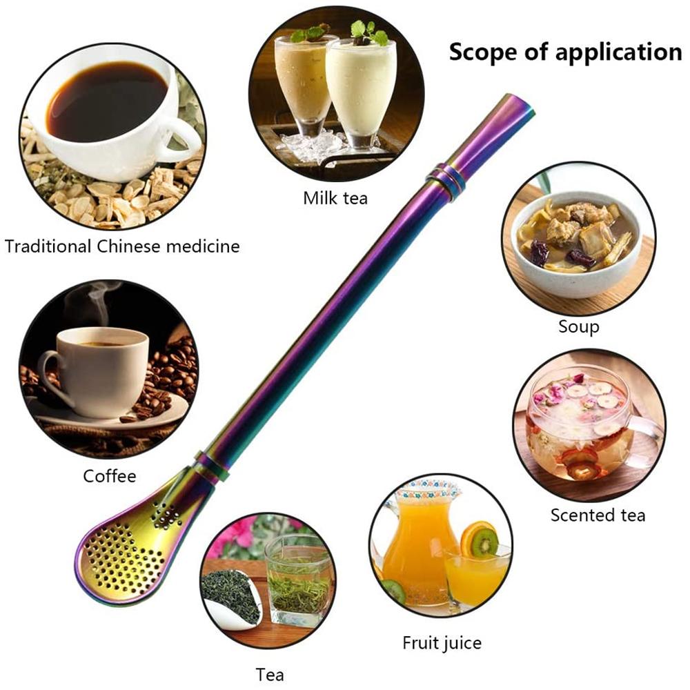 Higomore™ Straw Spoons Free Cleaning Brush