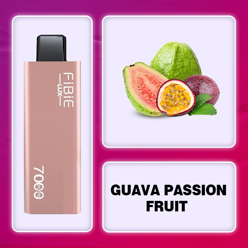 GUAVA-PASSION-FRUIT -FIBIE 7000 Puffs Disposable Vapor Wands(7000 PUFFS)