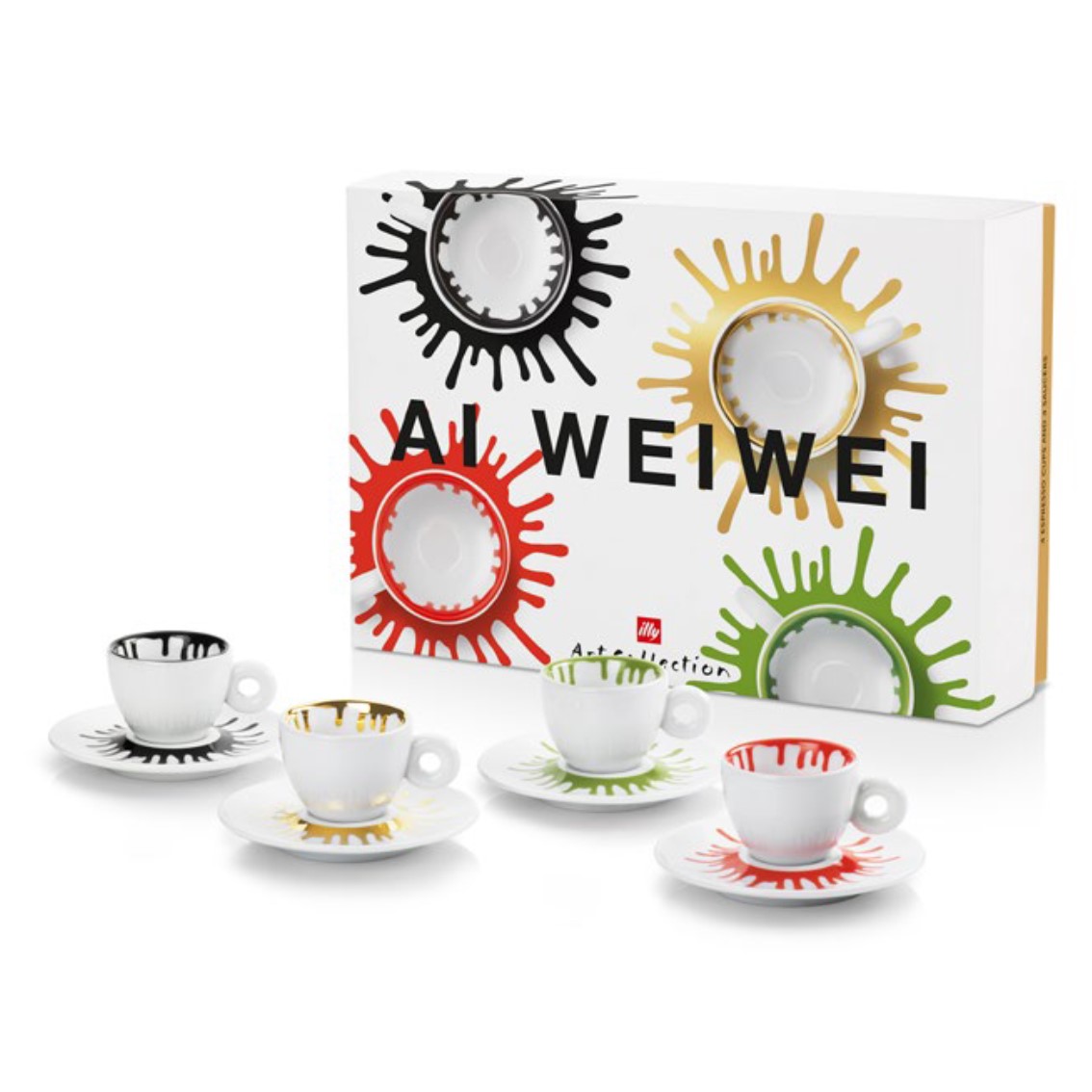 illy Art Collection Ai Weiwei - Set of 4 Espresso Cups