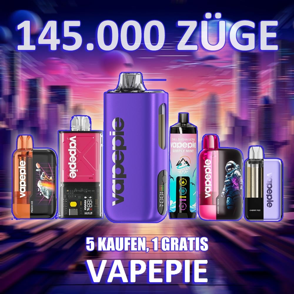 【5 kaufen, 1 gratis】Vapepie All-Star Set-6er