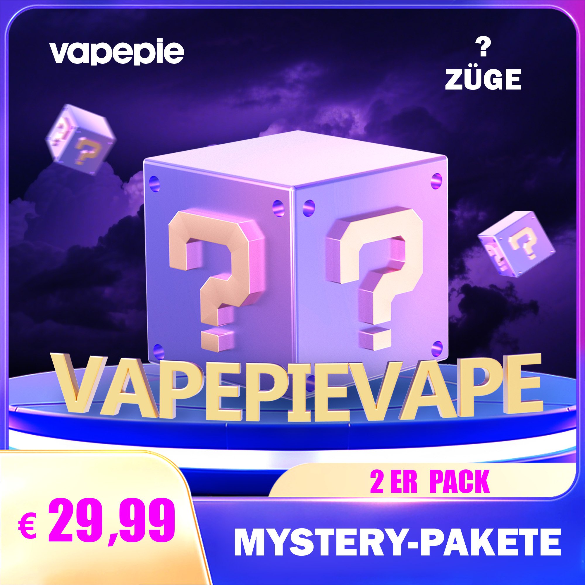 【Mystery-Paket-10%】Vapepie Duo – 2 zufällige Modelle