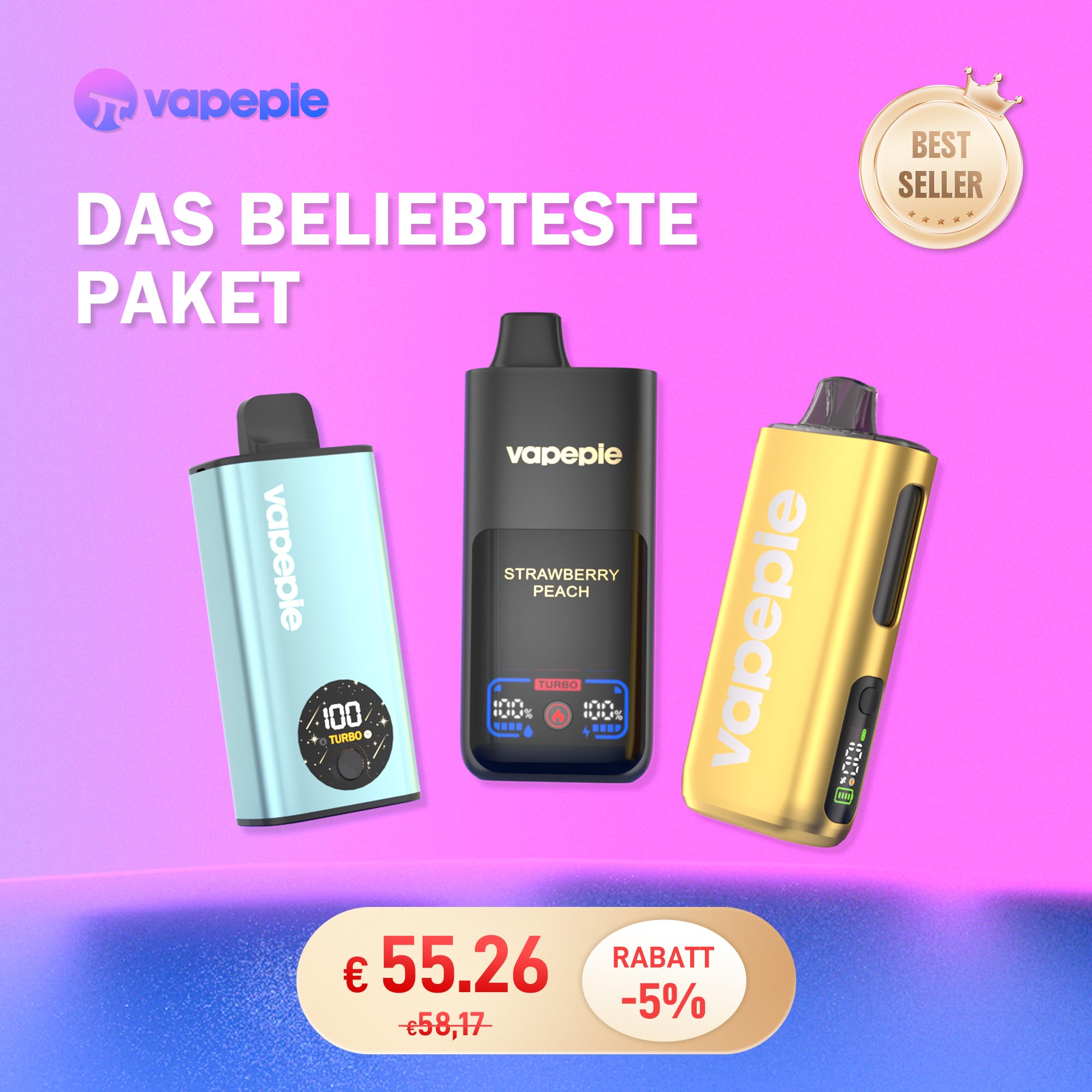 Vapepie Bestseller Bundle – 3 Top-Produkte