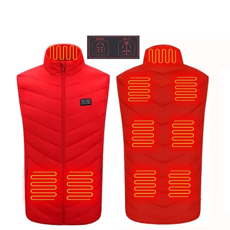 2022 Updated Version Two-touch LED Controller Heated Vest For Men & Women With Battery Pack