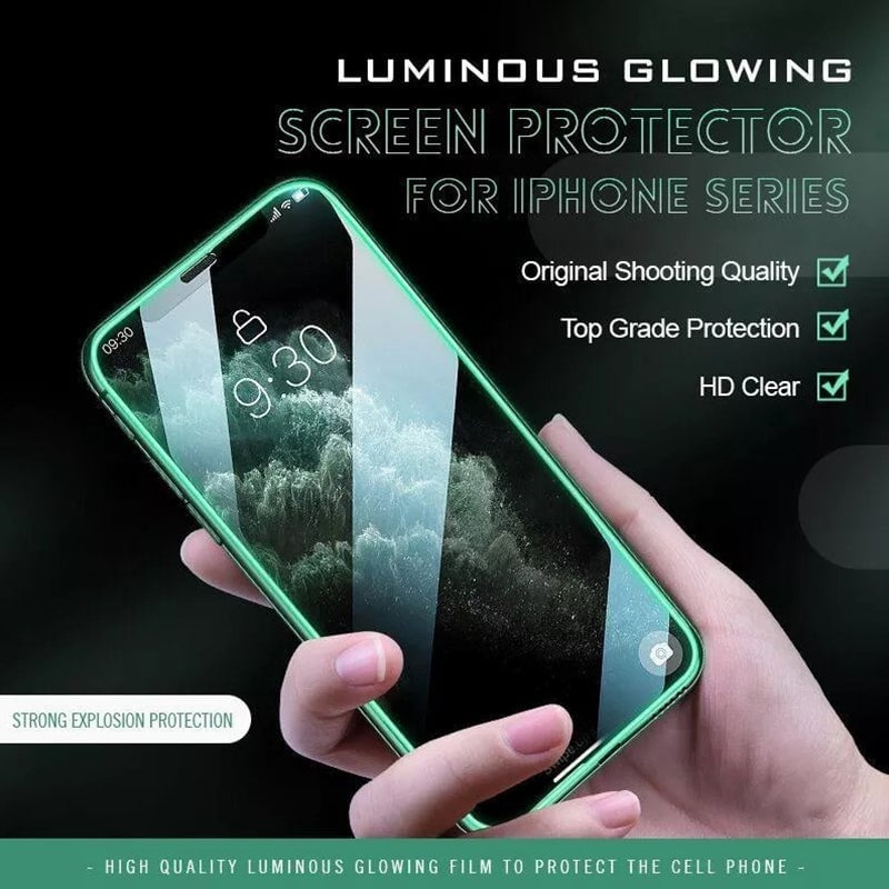 Luminous Glowing Tempered Glass Screen Protector for iPhone