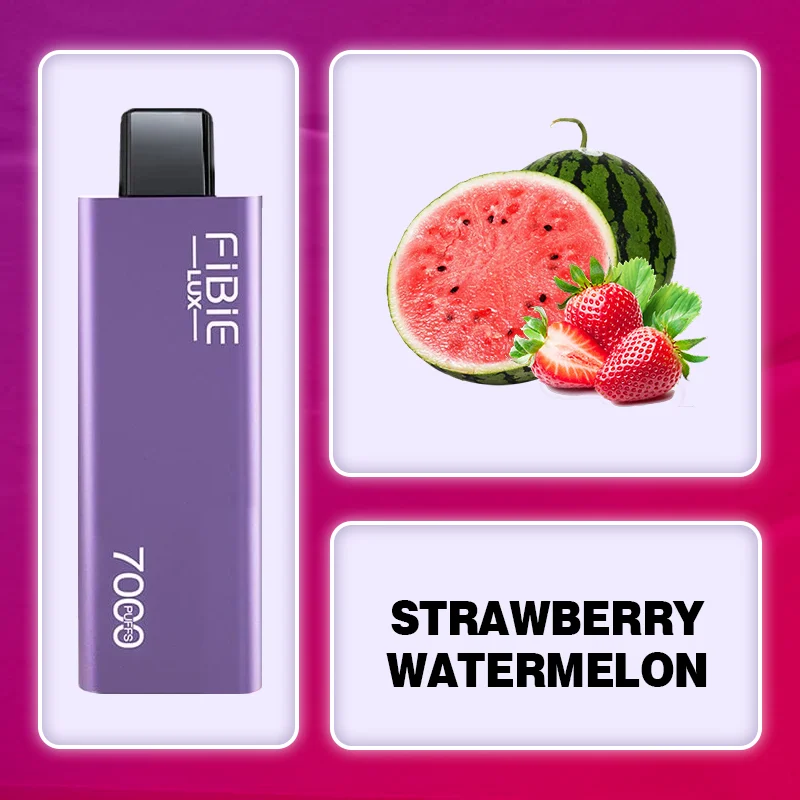 FIBIE 7000 Puffs Disposable Vapor Wands(7000 PUFFS) -STRAWBERRY-WATERMELON