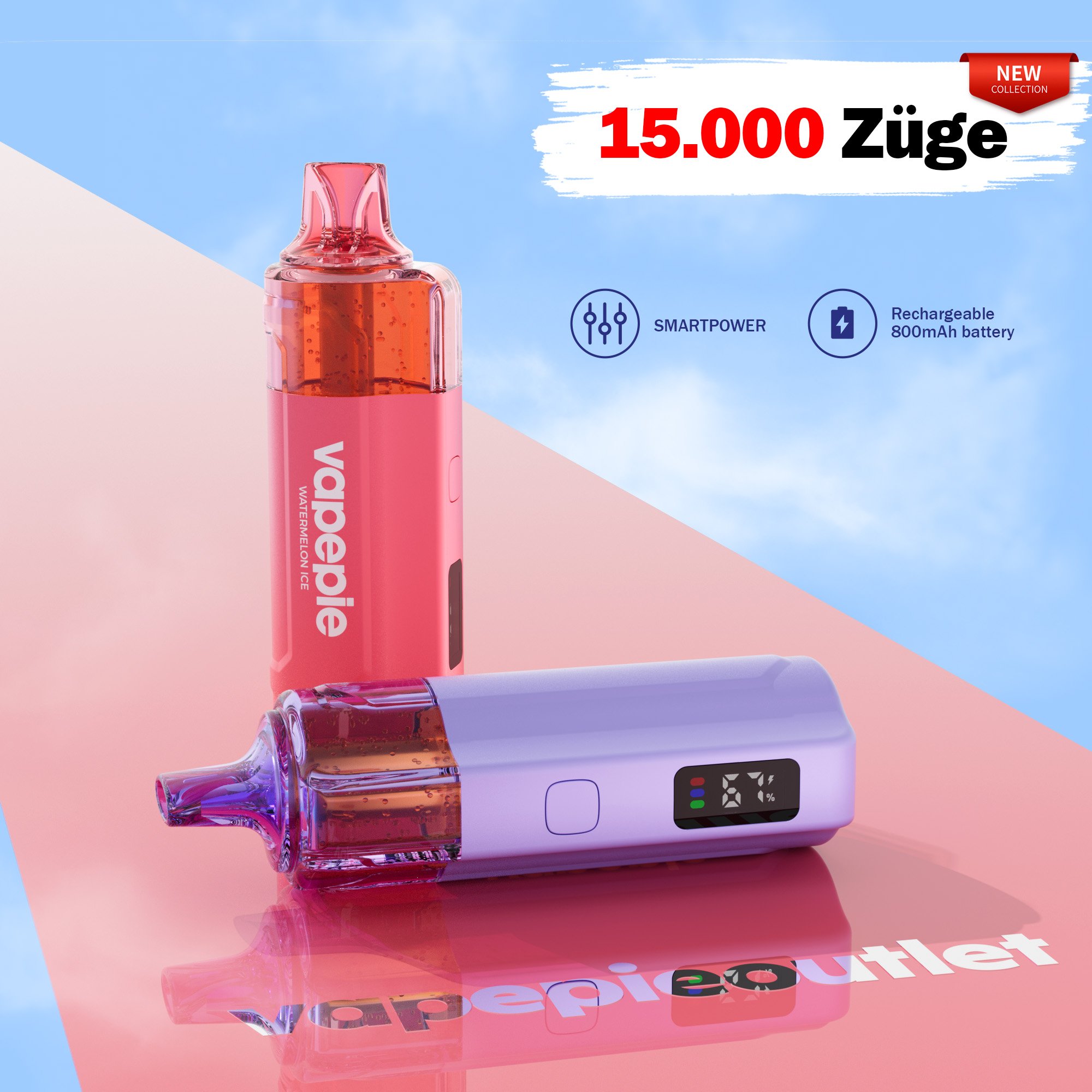 🆕VAPEPIE Crystal Pop 15.000 Züge