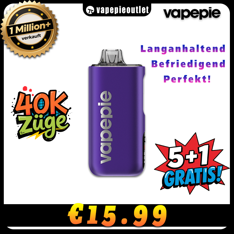 🏆1 Million+ verkauft - VAPEPIE Max 40.000 Züge
