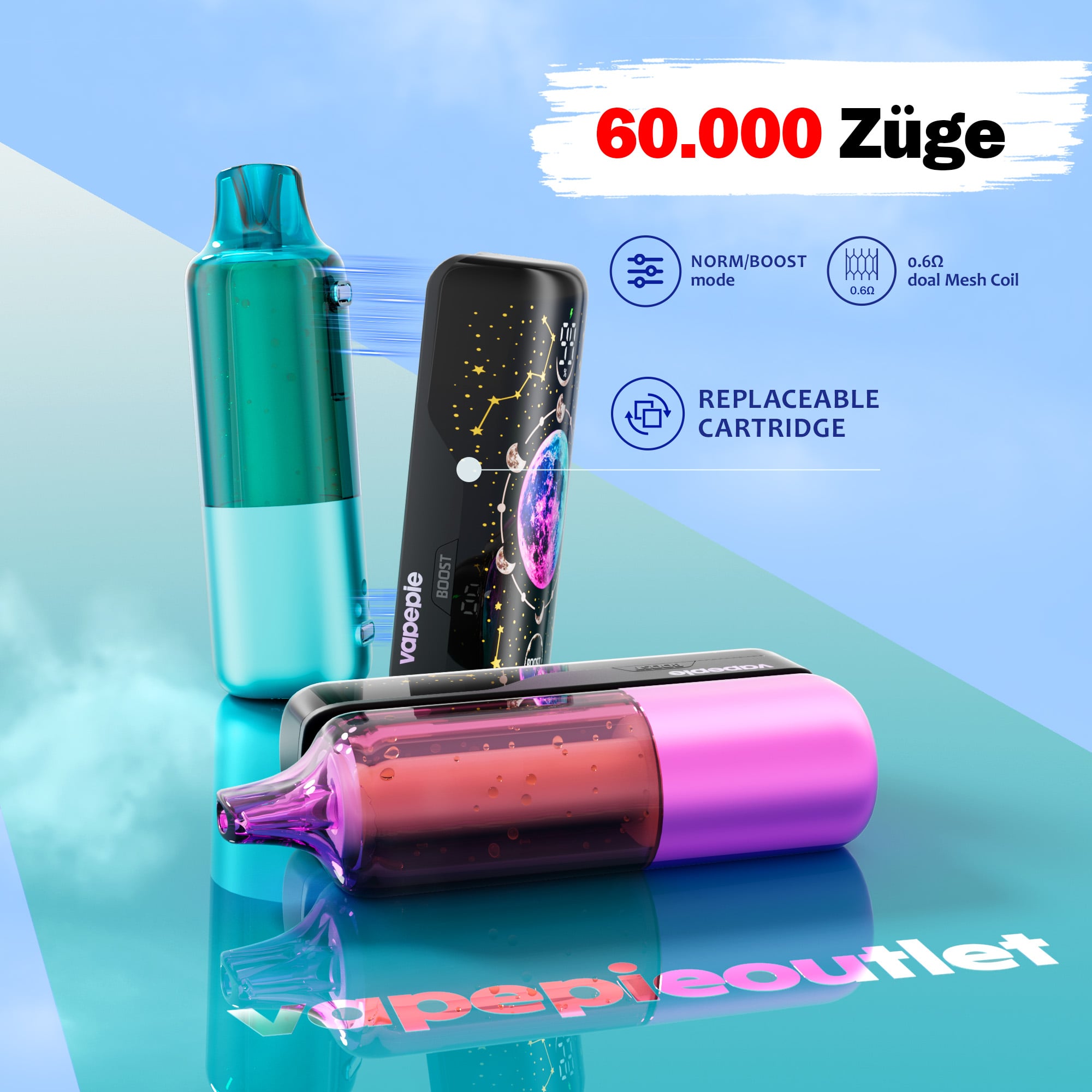 🆕VAPEPIE VIS MAG 60000 Züge