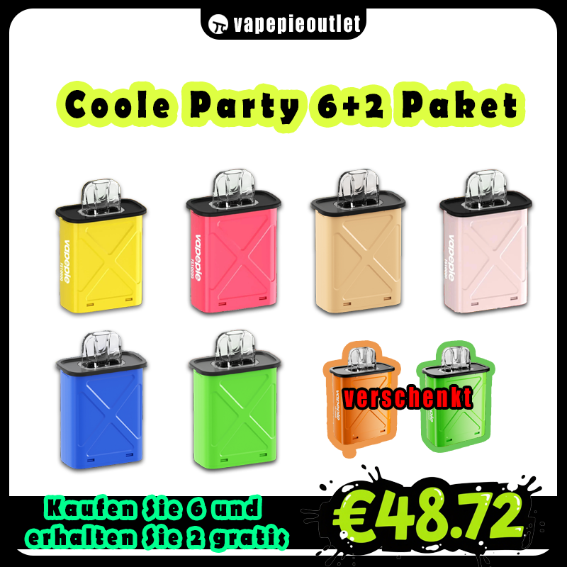 Cooles Party 6+2 Paket
