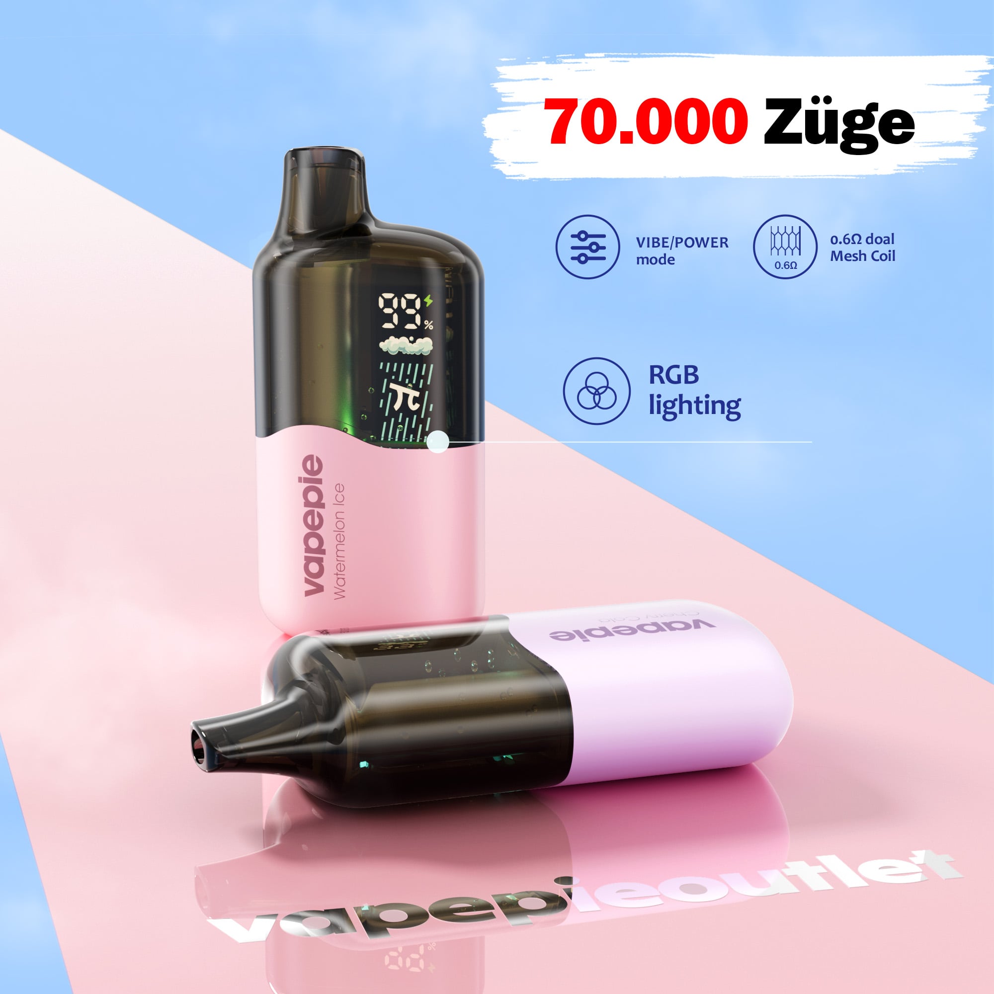 🆕VAPEPIE VIS VIBE 70000 Züge
