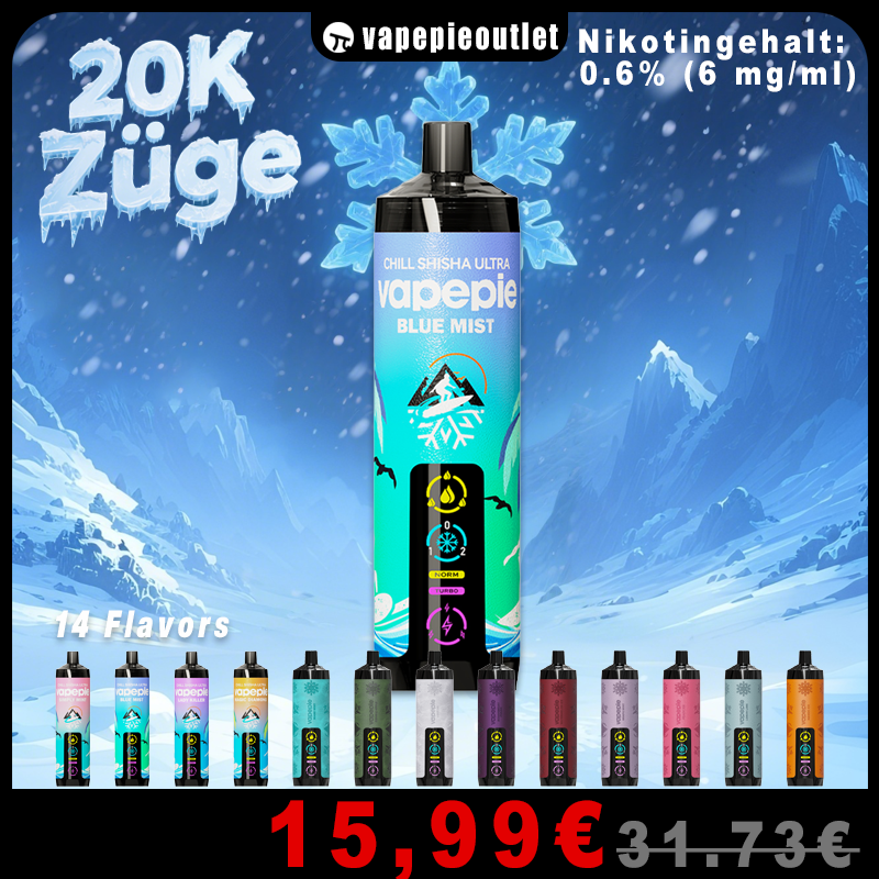 VAPEPIE AirRush (20.000 Züge, Nikotinstärke: 0,6%)