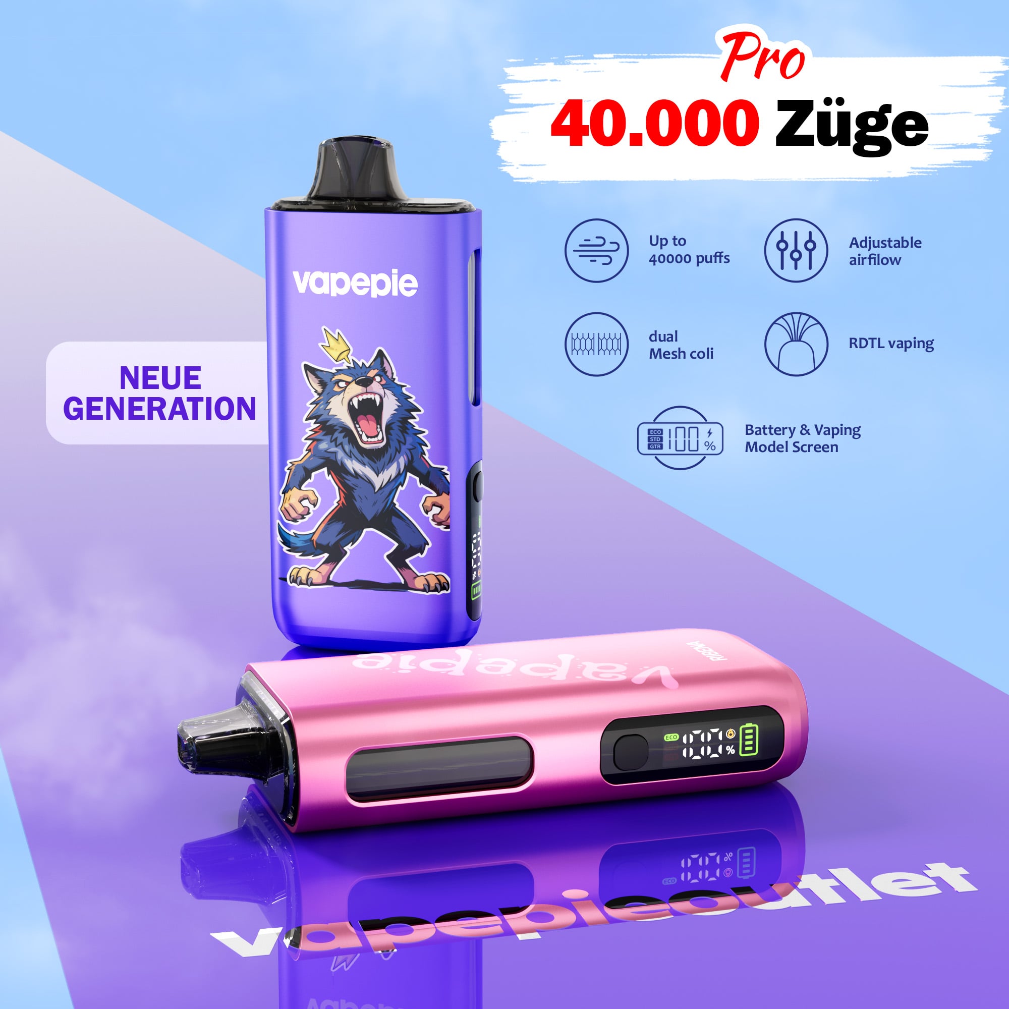 VAPEPIE PRO 40000 Neue Generation