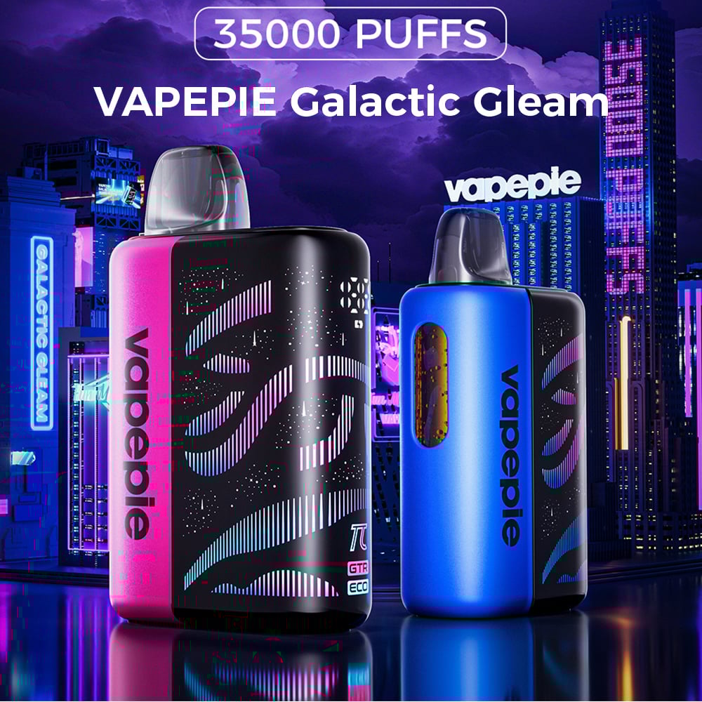 VapePie Galactic Gleam 35000 Puff Vape – Curved Screen & Massive Puffs
