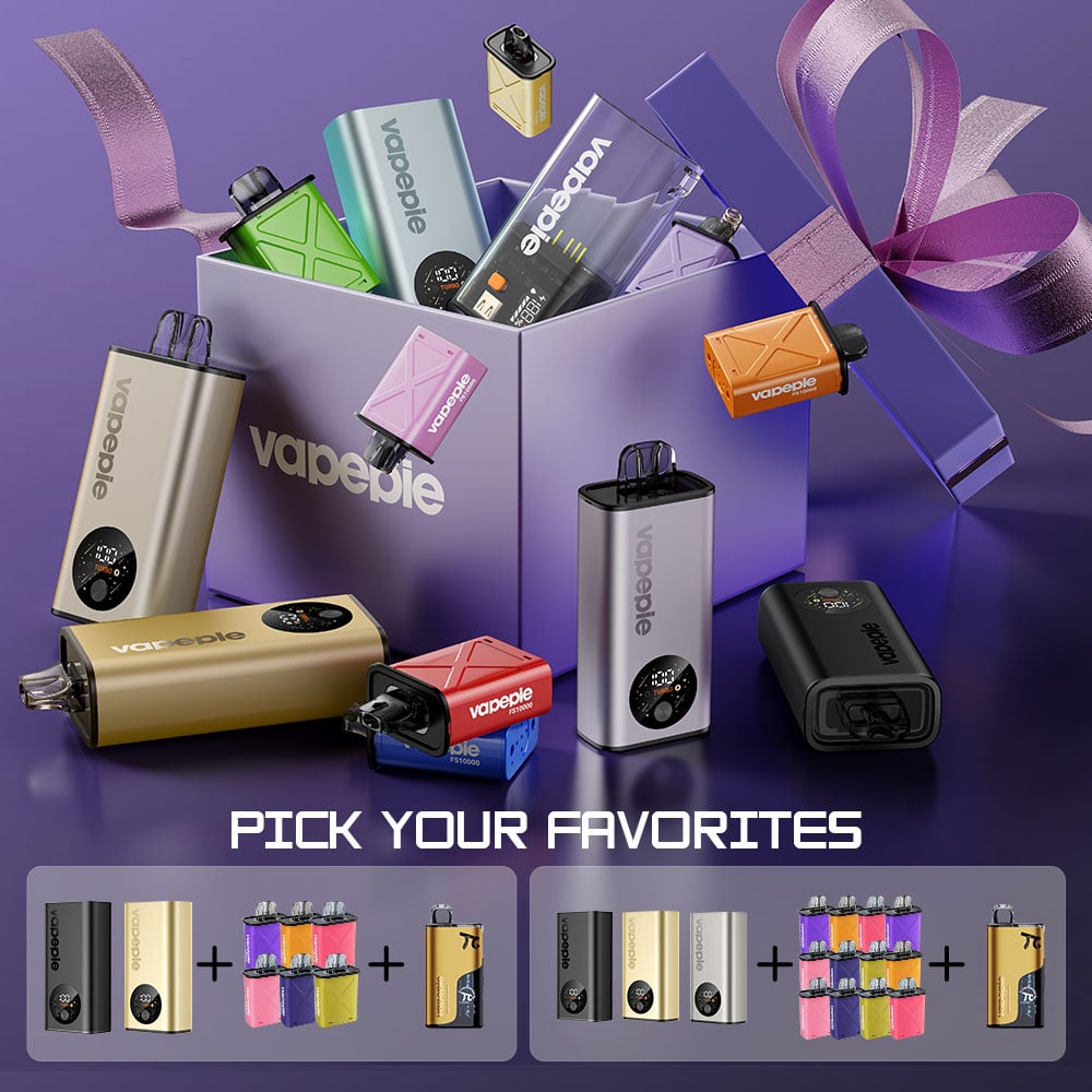 Vapepie Big Puffs  Best Value Vape Bundle | 6-Month Vaping Supply | Matrix & FlexSwitch
