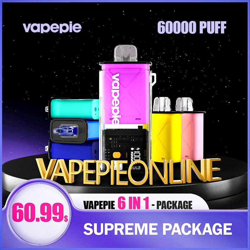 【USA】Vapepie 60000 Puff 6 IN 1 Value Package | U.S. California Warehouse Fast Delivery