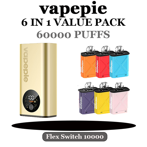 Vapepie FlexSwitch 10000 Puff Value Package | U.S. Warehouse Fast Delivery