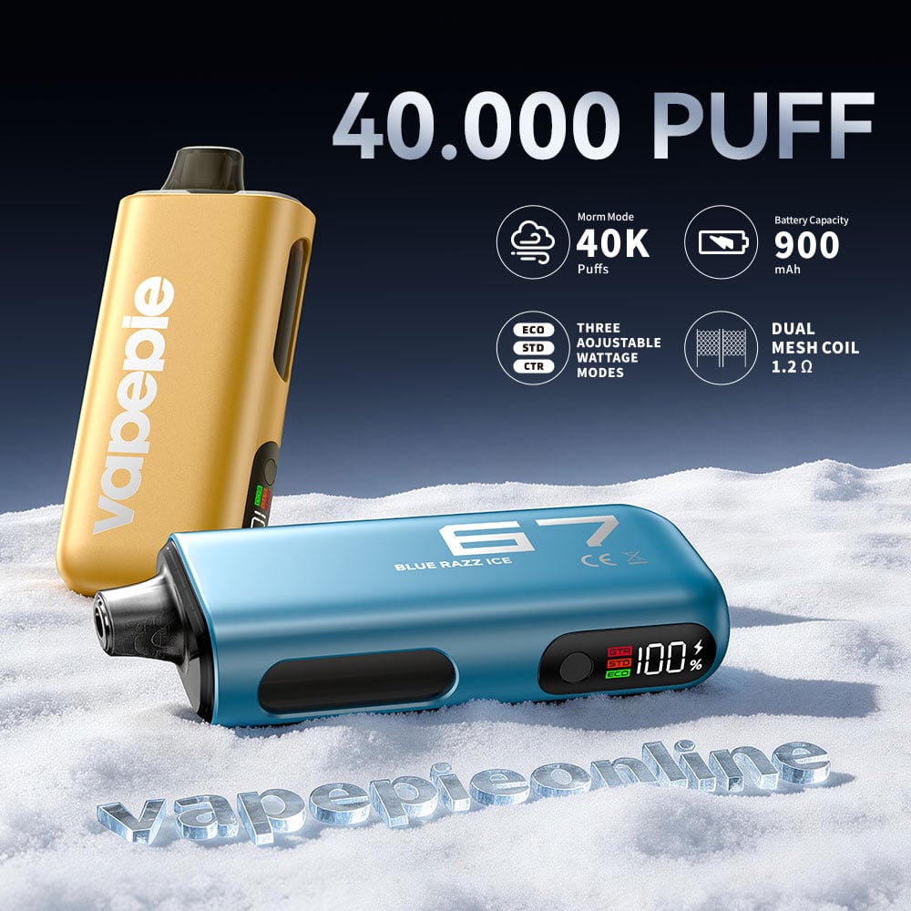 【CN】Vapepie Max 40000 Puff Disposable Vape | Visible E-Liquid Window & Long-Lasting Performance