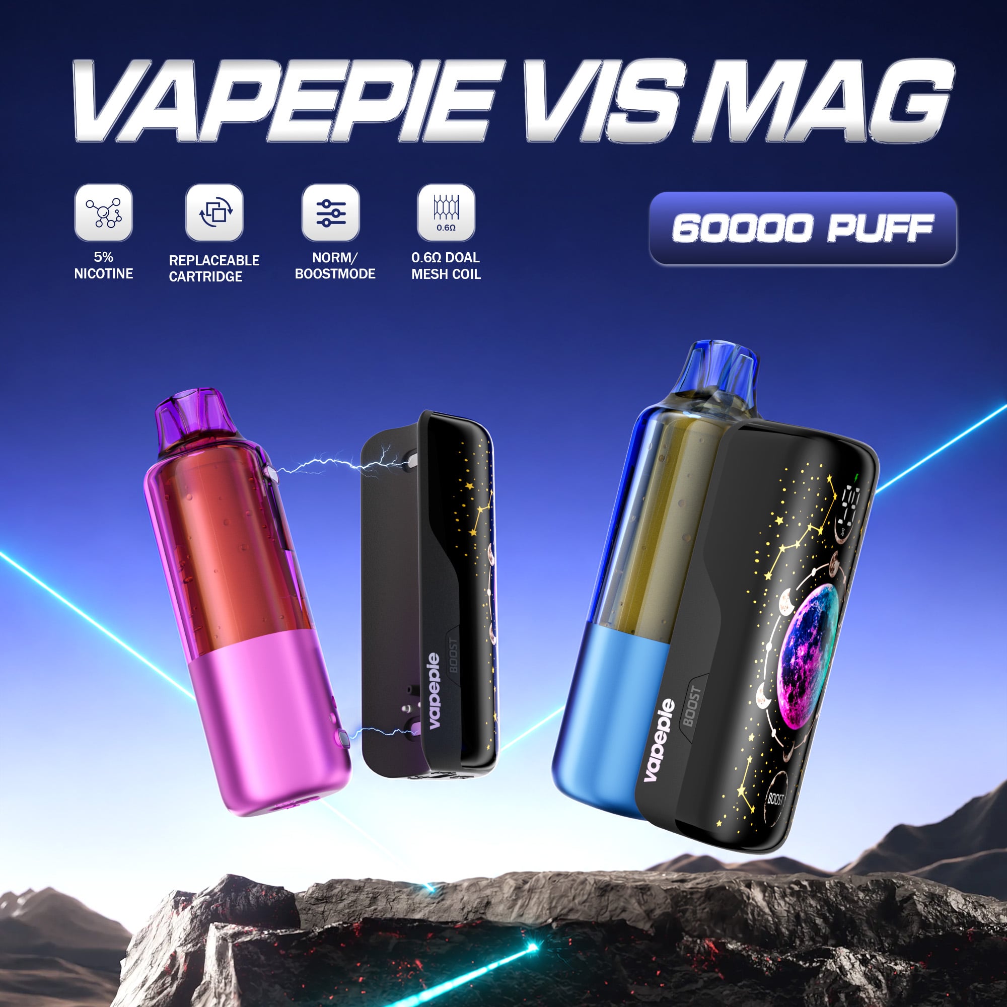 Vapepie Vis Mag 60000 Puff Disposable Vape | U.S. Warehouse Fast Delivery