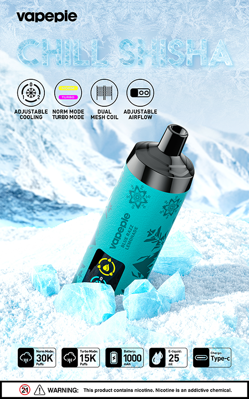 Vapepie AirPush 20000 Puff Vape - The first ultra-high puff shisha