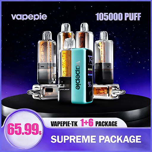 🇺🇸Vapepie 105k Puffs Ultra X Complete Starter Kit | 1 Rechargeable Device + 7 Pods Bundle Vape(US Warehouse)