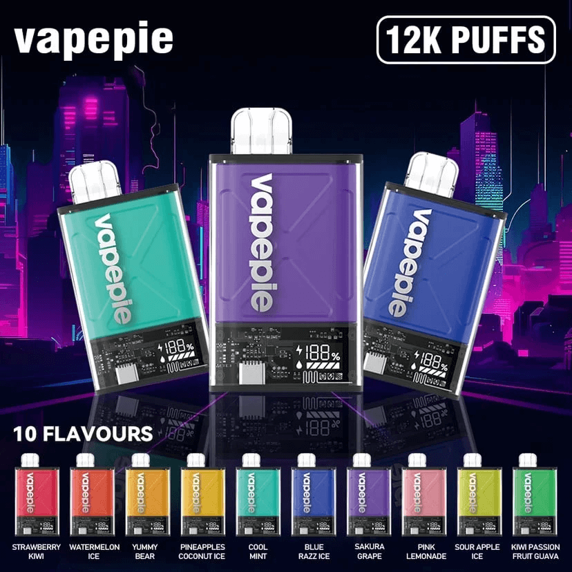 (USA Warehouse)Vapepie Fusion View Vape | 12000 Puffs, Dual Mesh for Rich Flavor & Smooth Vaping