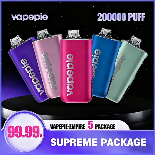🇺🇸Vapepie 200k Puff Big Empire*5 Vape | Large Capacity Rechargeable Vape for Heavy Users(US Warehouse)