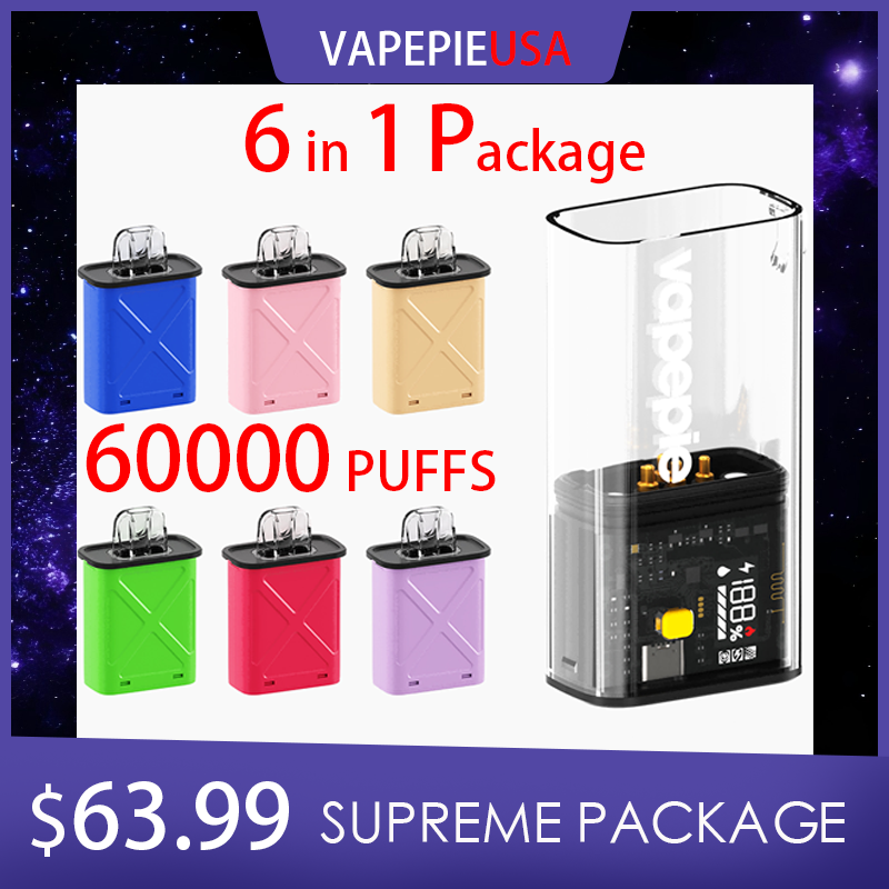 🔥Vapepie FlexSwitch 60000 Puff Vape 6-in-1 Bundle – Rechargeable & Replaceable Pods🔥