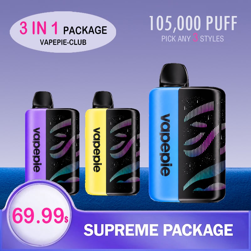 🔥Vapepie 105k Puffs Ultimate 3-Pack Bundle🔥