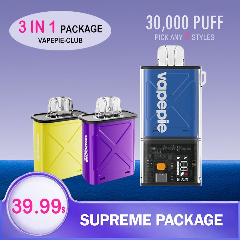 🔥Vapepie 30k Puffs 3 In 1 Value Package🔥