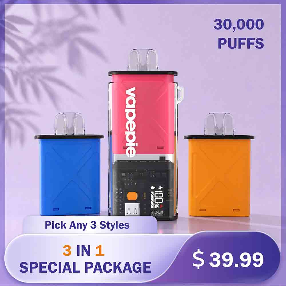 🔥Vapepie 30k Puffs 3 In 1 Value Package🔥