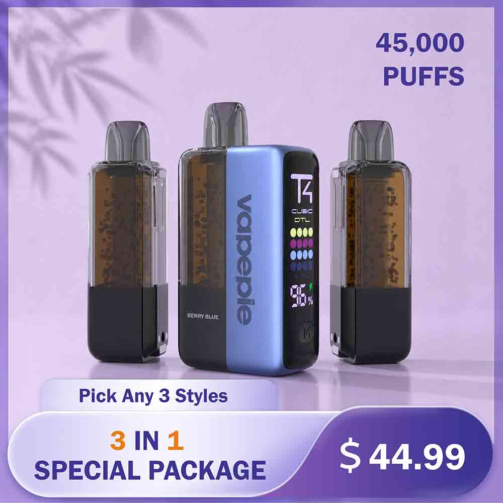 🔥Vapepie 45k Puffs 3 In 1 Value Package🔥